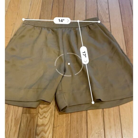 H&M Women's Mid-Rise brown Chino Shorts Size S Casual Summer - Picture 7 of 7